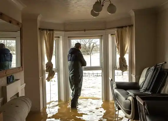 water damage restoration service Seelyville